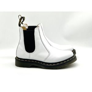 Dr. Martens Boots Women Size 5L 1460 Bex White Smooth Leather Platform